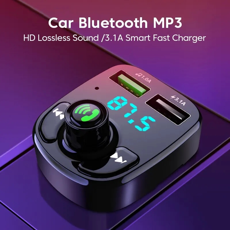 Robot Bluetooth Car - LED MP3 Auto Bluetooth FM Audio-ontvanger