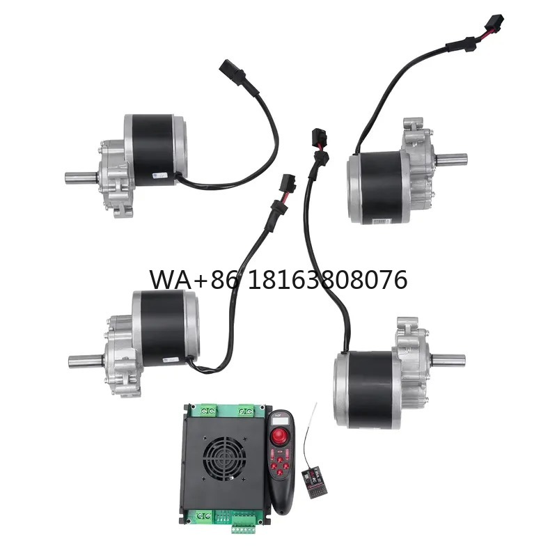 Geared Motor - 24V 250W 75RPM 120RPM Vierwielaangedreven borstelmotor