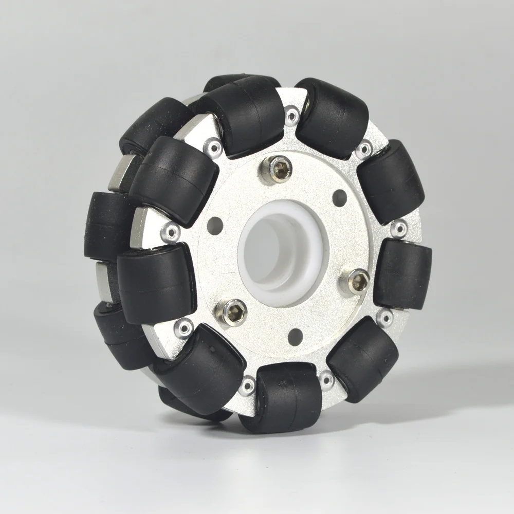 Omni Wheel - 4 inch/100 mm dubbel aluminium wiel