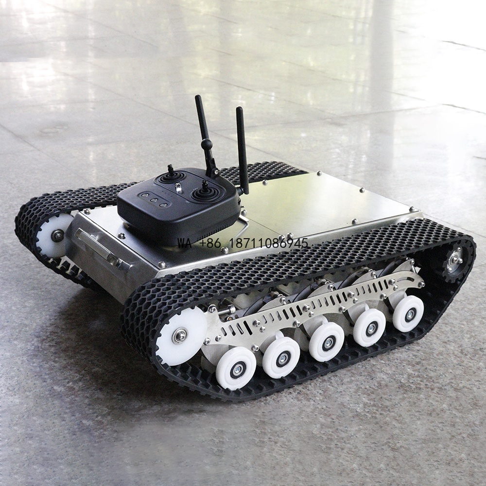 Tracked Robot Chassis - Rubbertrack robot chassis platform met uitstekende