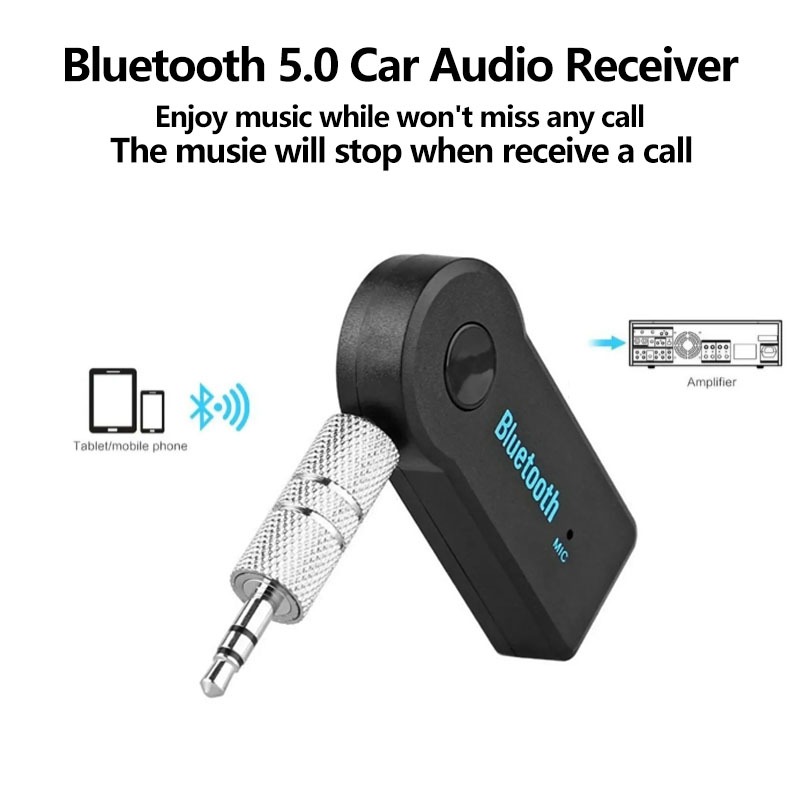 Robot Bluetooth Car - 2-in-1 Bluetooth 5.0 draadloze ontvanger/zenderadapter met